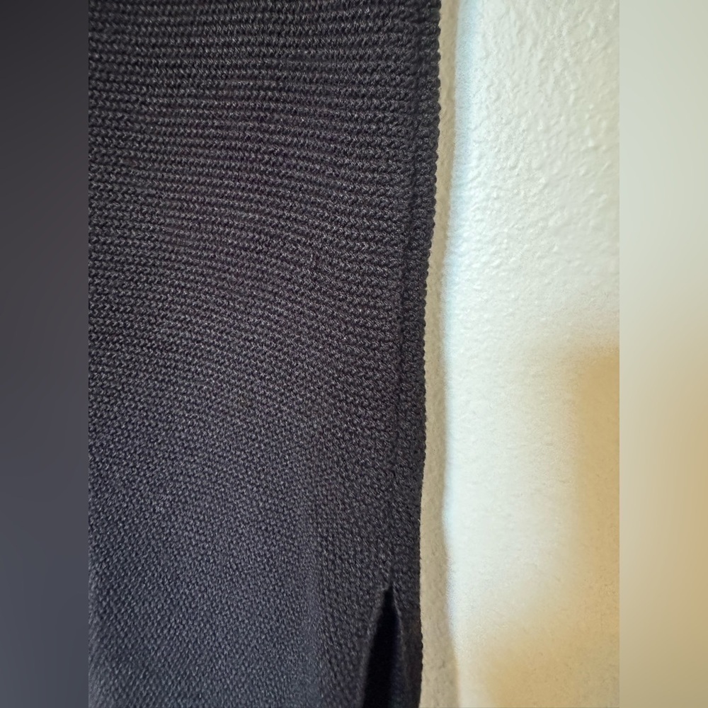 NEW Mersea Ixchel Knit Mini Dress V Neck Black Medium NO BELT NWT - Picture 9 of 9